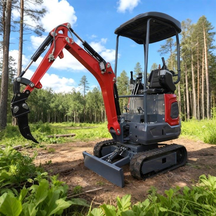SLM12Q Kubota Engine Digger Excavator Machine factory